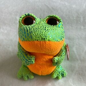 Speckles Beanie Boo Frog Plush Toy 6”
